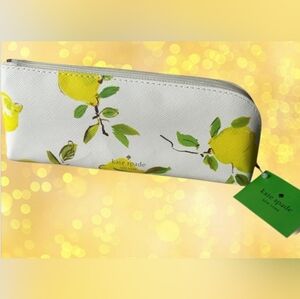 Kate Spade NEW Lemon Print Pencil Case